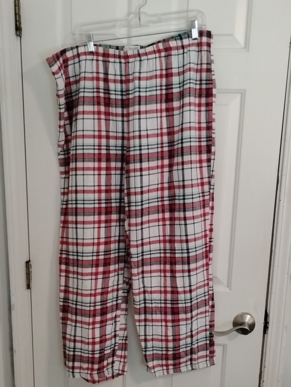 Kim Rogers Red, Green & Black Plaid Lounge Pants